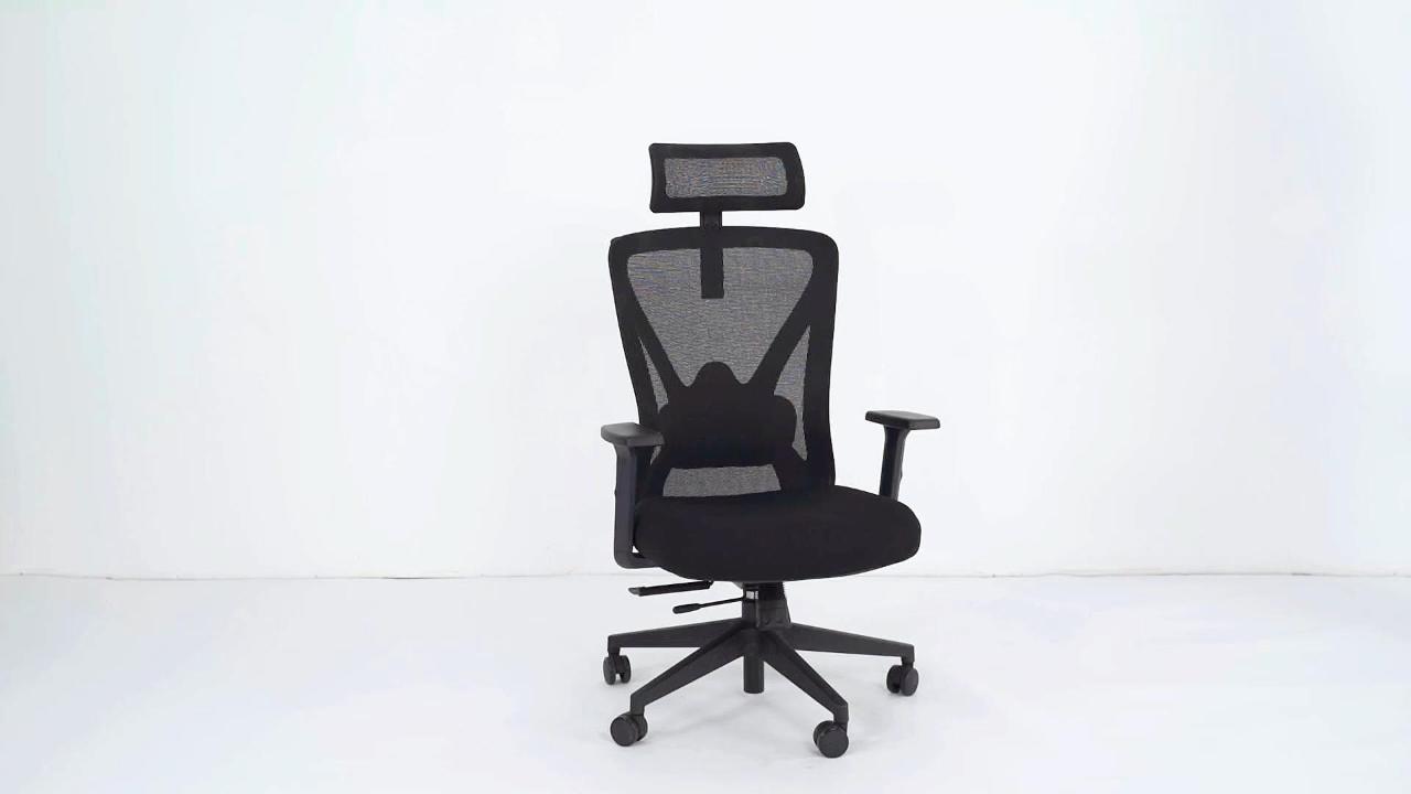 P056 New Design Mesh Ergonomic Office Chair Operation video