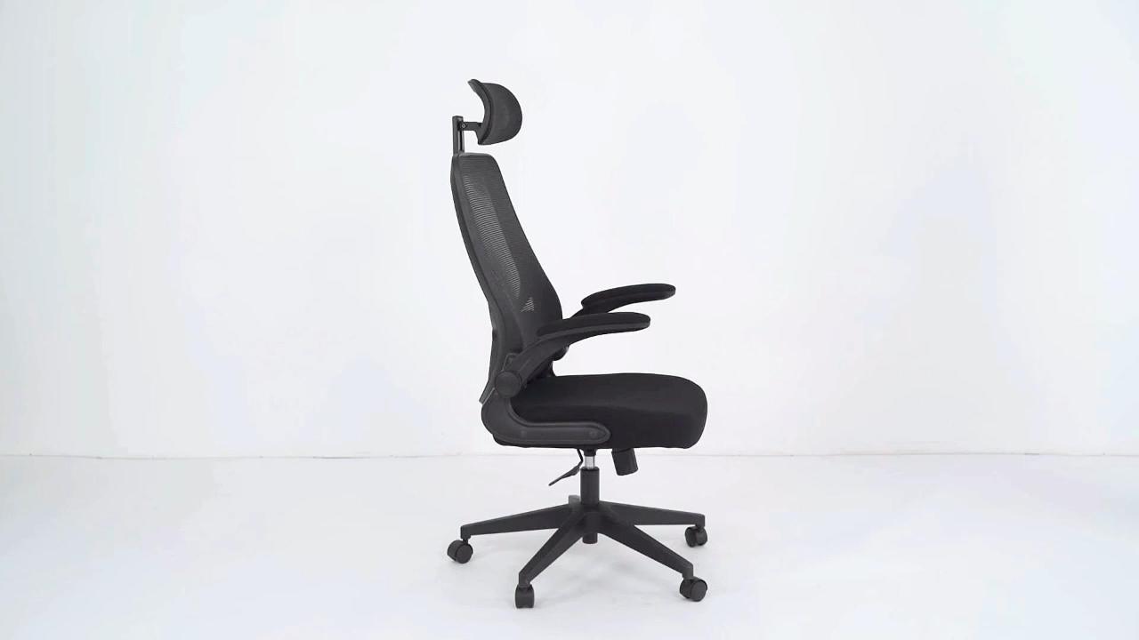 P037 Modern Folding Armrest Office Chair Instruction Video