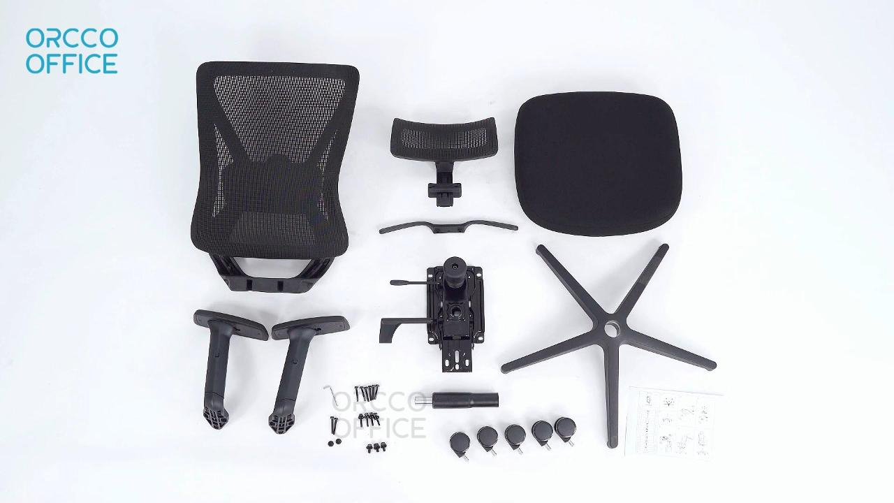 P056 New Design Mesh Ergonomic Office Chair Installation video