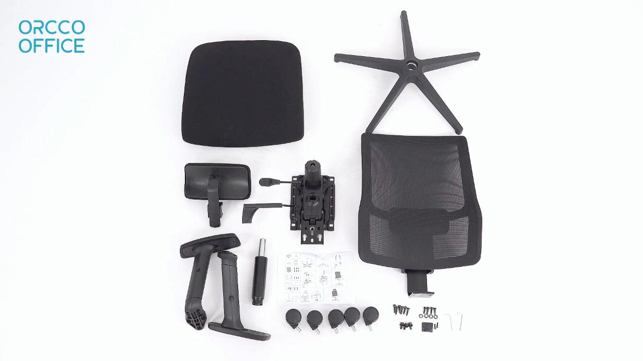 P039 Adjustable Backrest Office Chair Installation Video