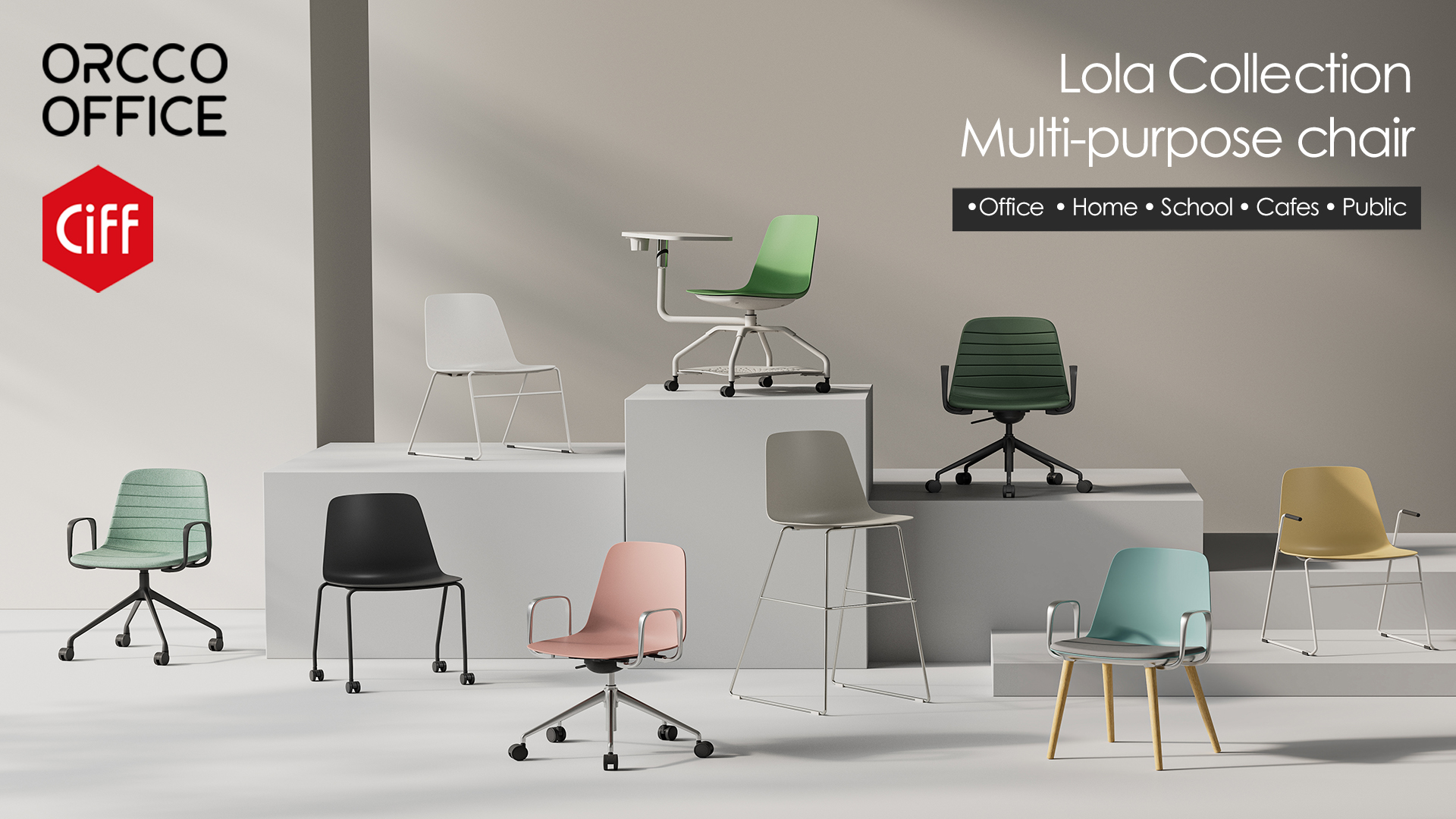 lola plastic office conference room chair
