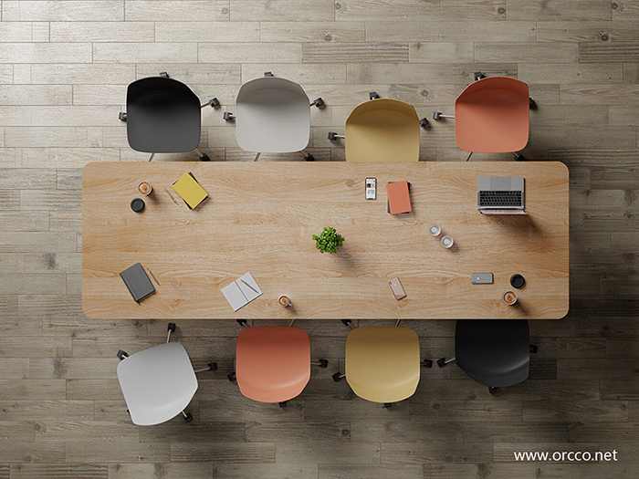 Multi-colored office Upholstery cushion pad PP school training office meeting chair lola  (2).jpg